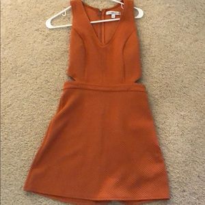 Burnt orange dress - side cutouts!